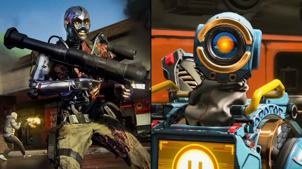 Pathfinder side by side with robot character in Black Ops 6