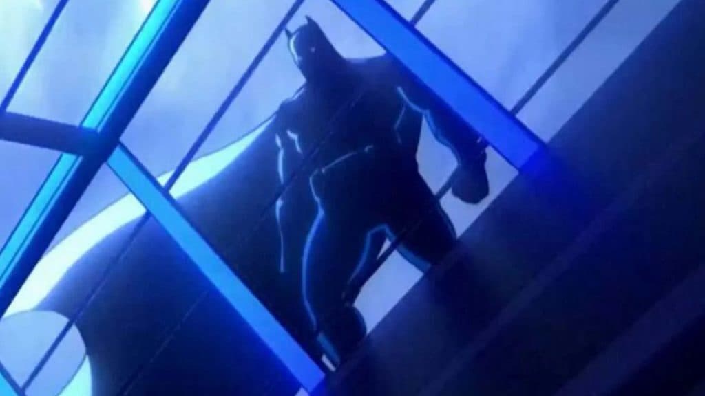 Batman's silhouette in Creature Commandos