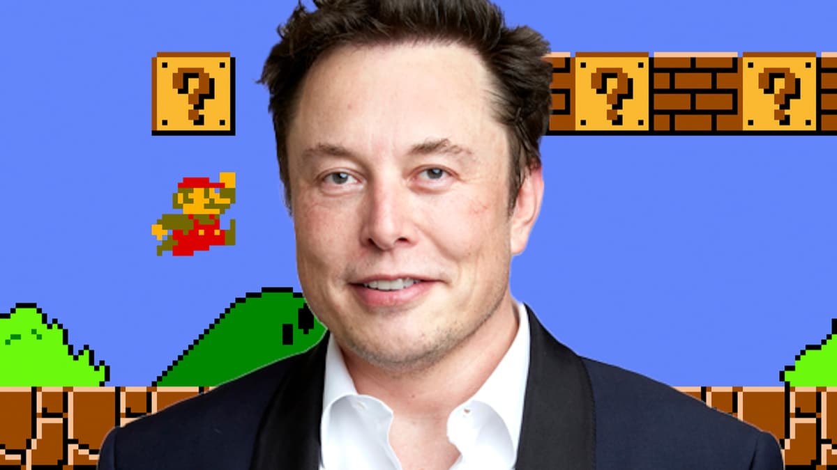 elon musk in super mario bros in NES