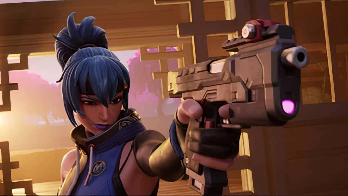 A screenshot featuring Hope in Fortnite.