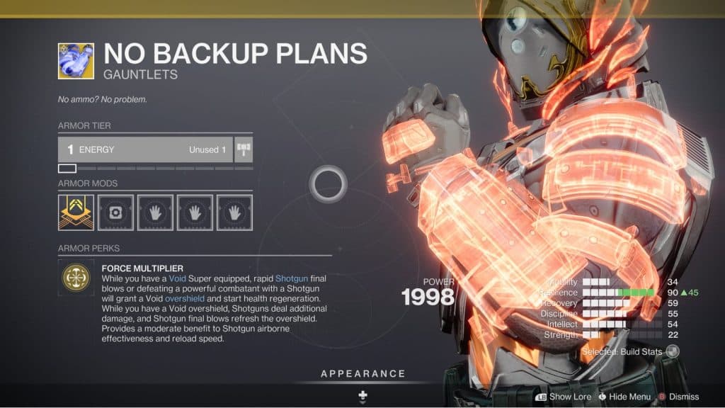 destiny 2 no backup plans