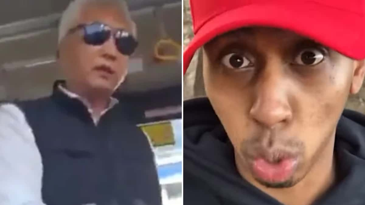 johnny somali confronted on bus