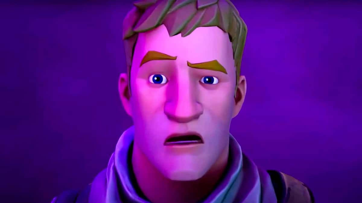 Fortnite OG character Jonesy being confused.