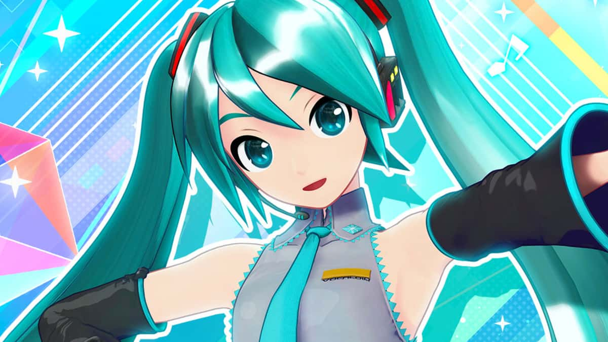 Hatsune Miku virtual pop singer.