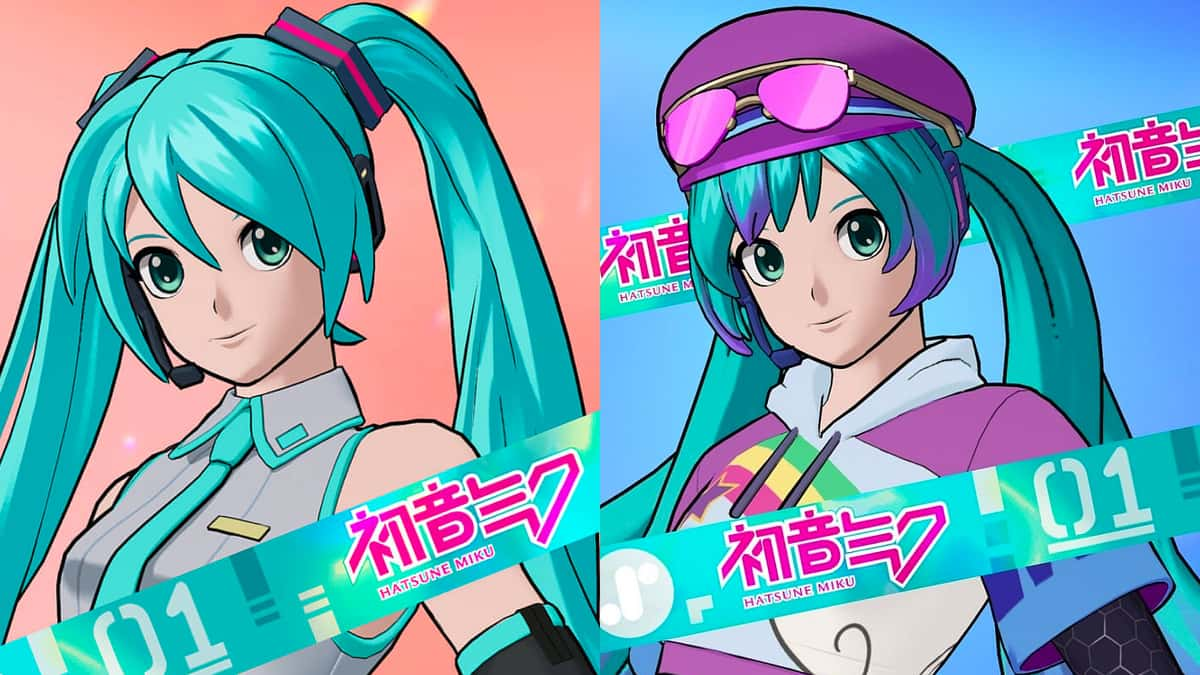 Hatsune Miku skin and the alternate Neko Hatsune Miku skin that was added to Fortnite on January 14, 2025.