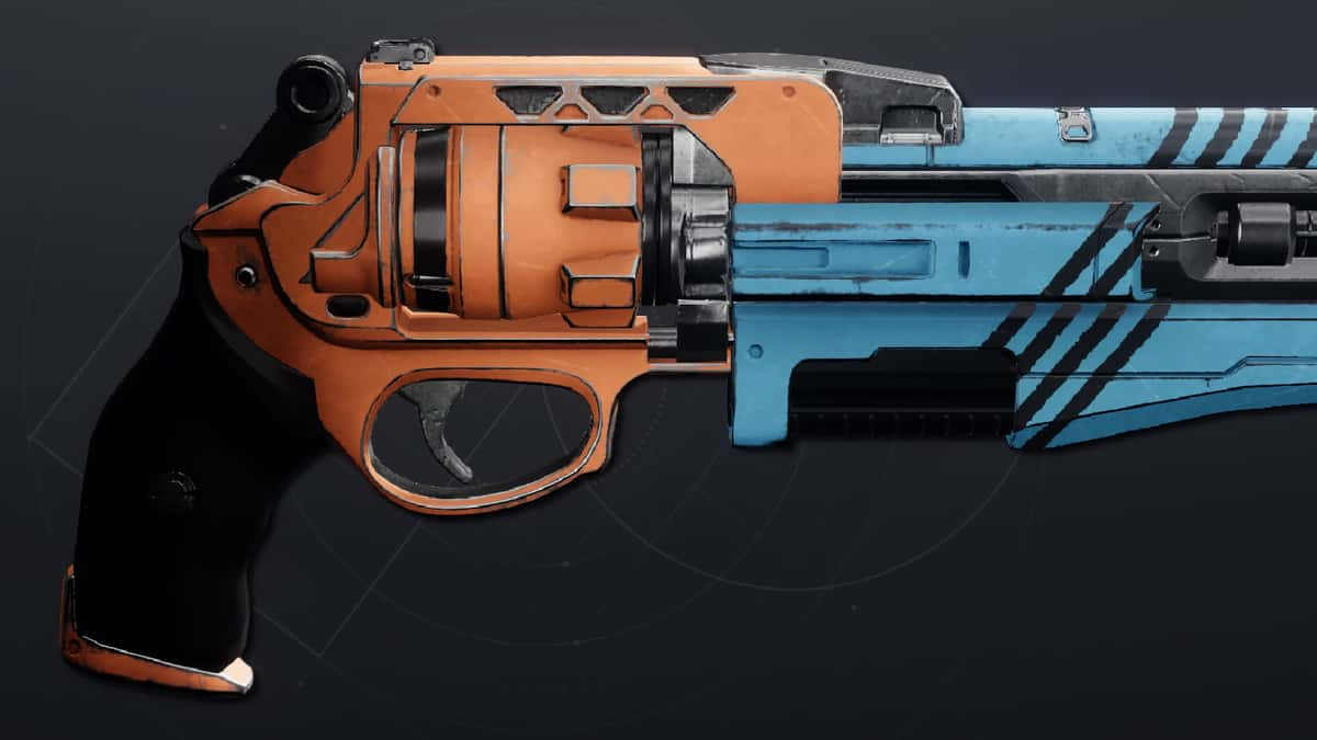 A side profile of The Palindrome in Destiny 2.