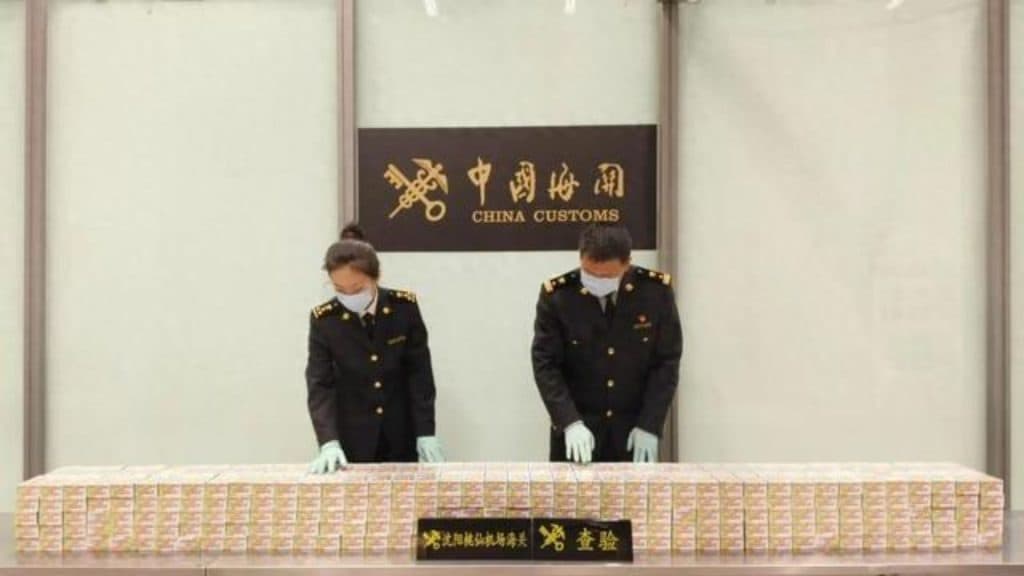 Pokemon Cards Chinese customs officers