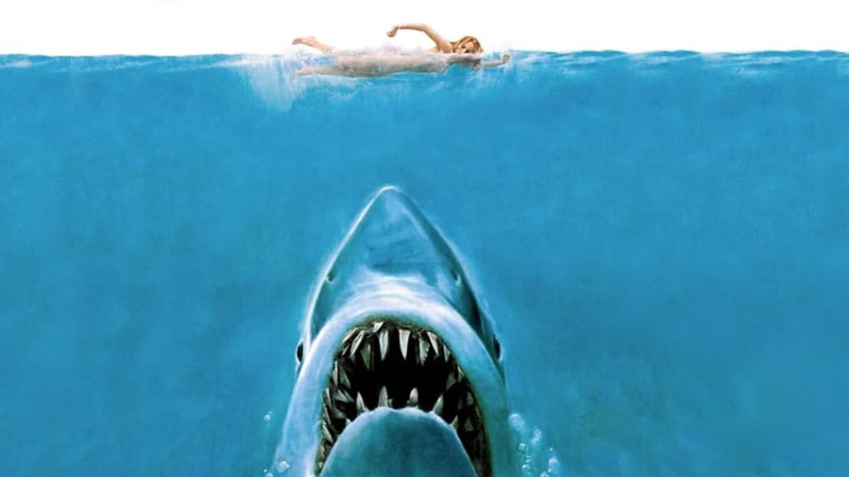 The iconic poster for Jaws.