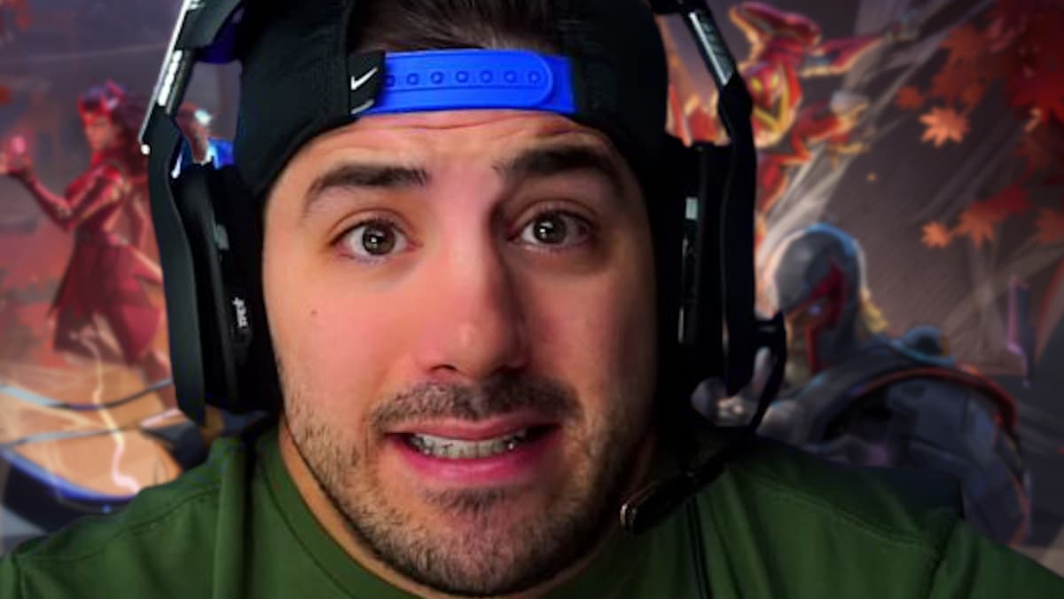 nickmercs in front of marvel rivals background