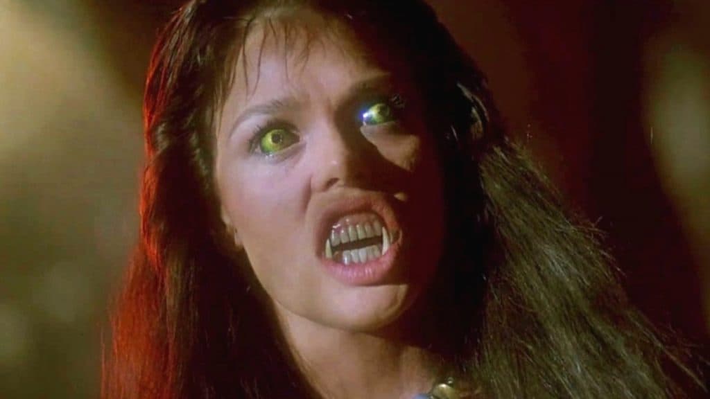 A woman turns into a werewolf in Teh Howling