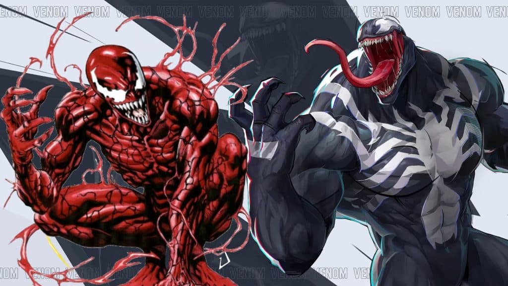 Carnage next to Venom from Marvel Rivals