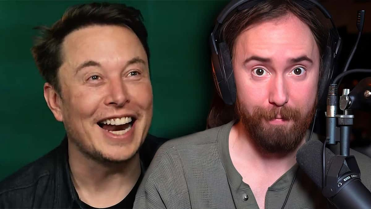 Elon Musk and Asmongold.