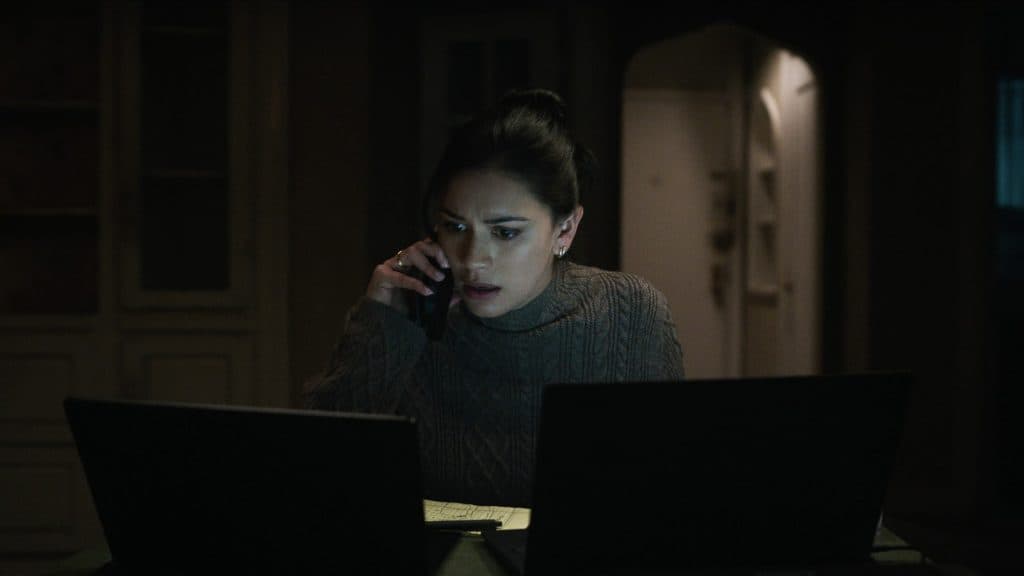 The Night Agent Season 2: Rose sits at her laptop