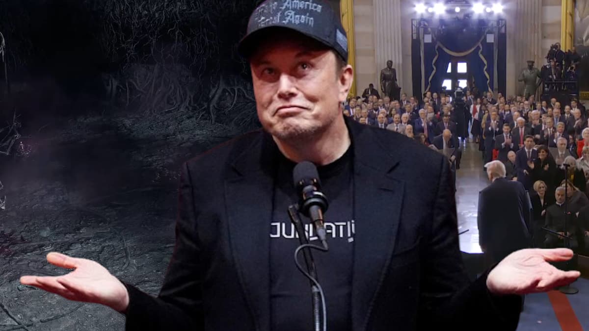 elon musk side-by-side with path of exile 2 and donald trump