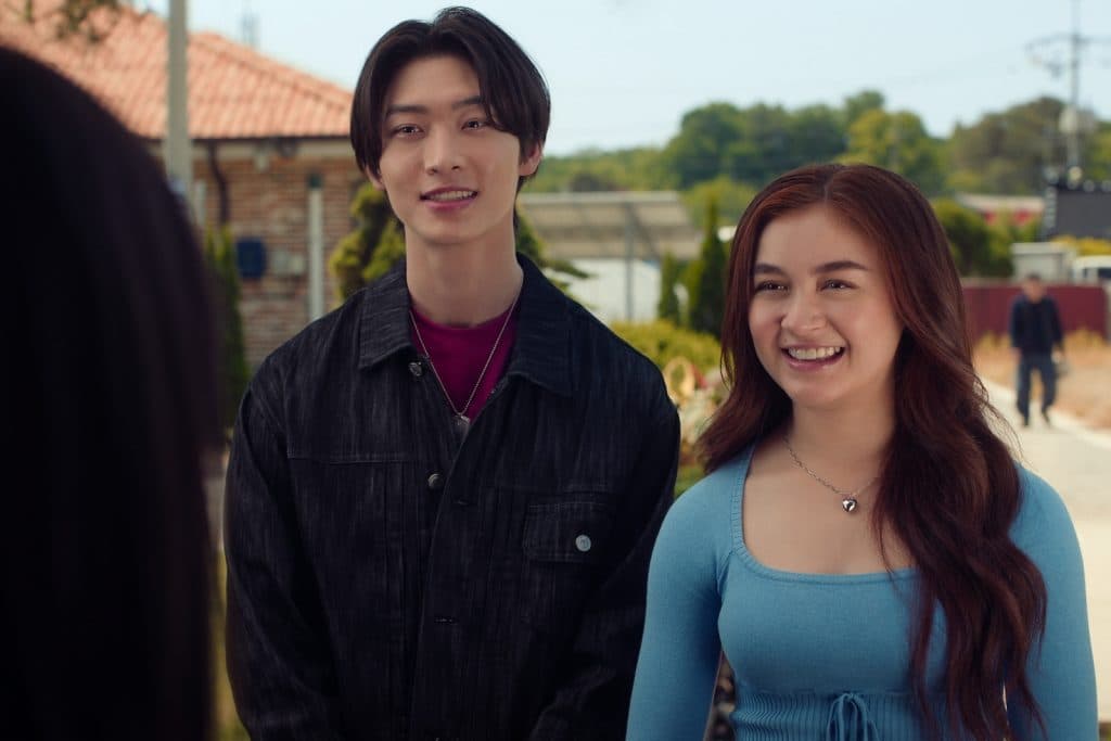 (L to R) Sang Heon Lee as Min Ho Moon, Anna Cathcart as Kitty Song Covey in episode 205 of XO, Kitty.