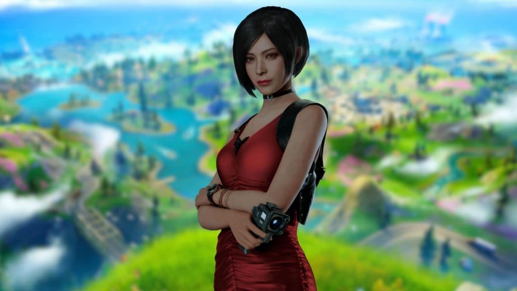 Ada Wong on Fortnite map