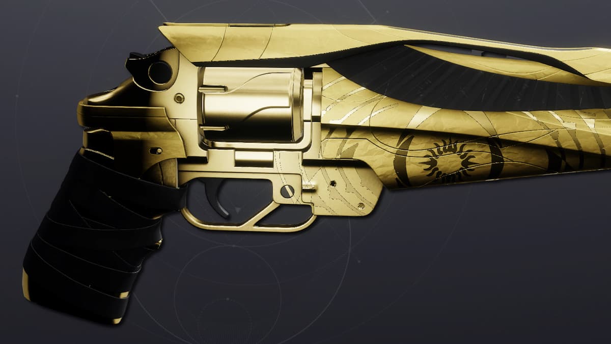 A side profile of the Igneous Hammer hand cannon in Destiny 2.