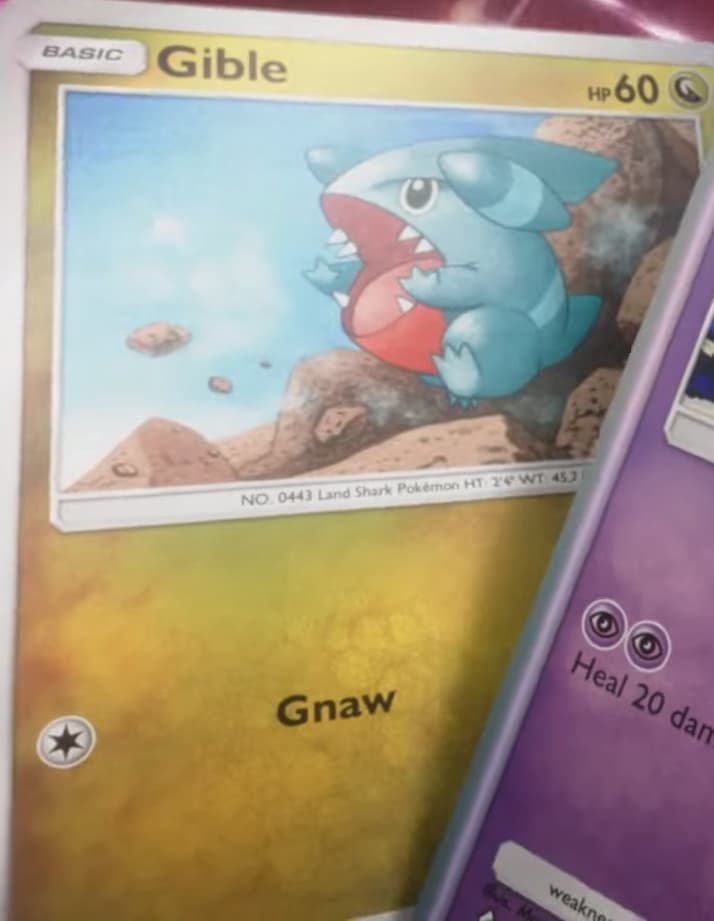 Gible card in Pokemon Pocket