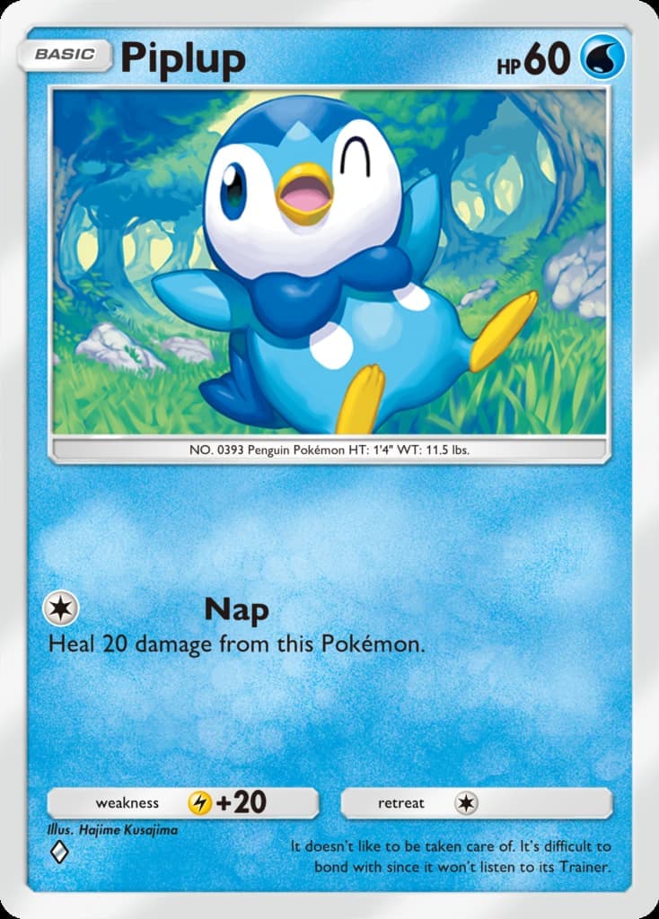 Piplup card in Pokemon Pocket