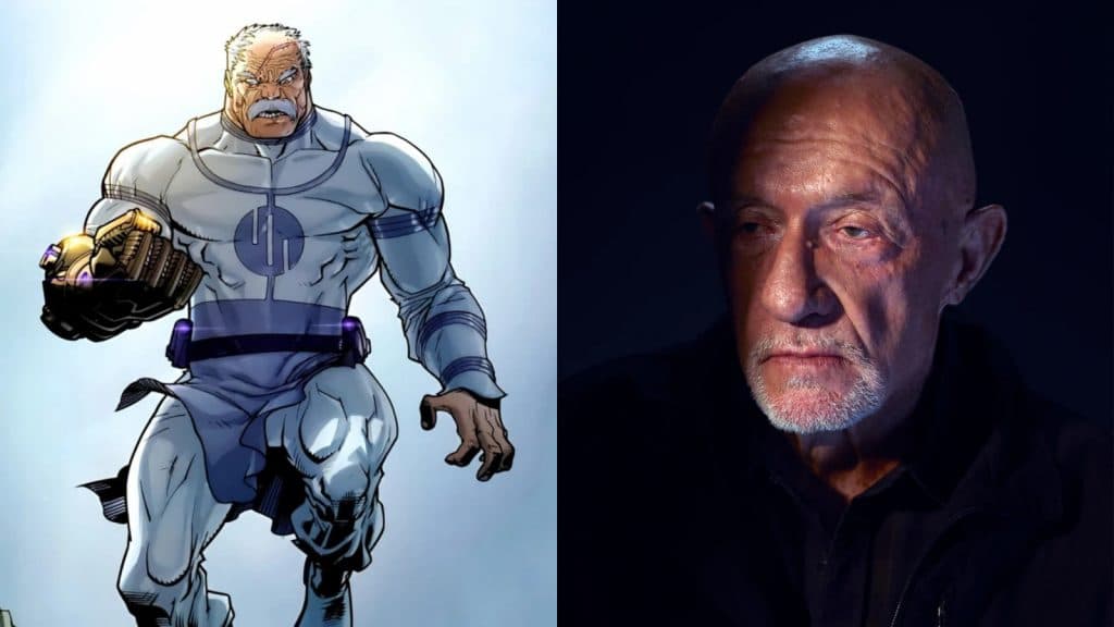 Conquest in Invincible and Jonathan Banks in Better Call Saul