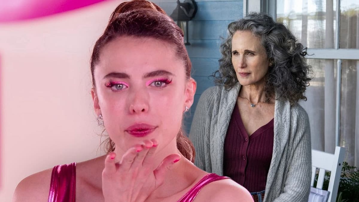 Margaret Qualley in The Substance and Andie MacDowell in The Way Home