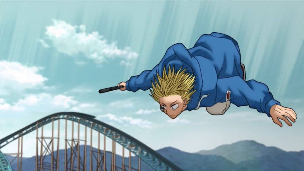 picutre: shin fighting in a rollercoaster.