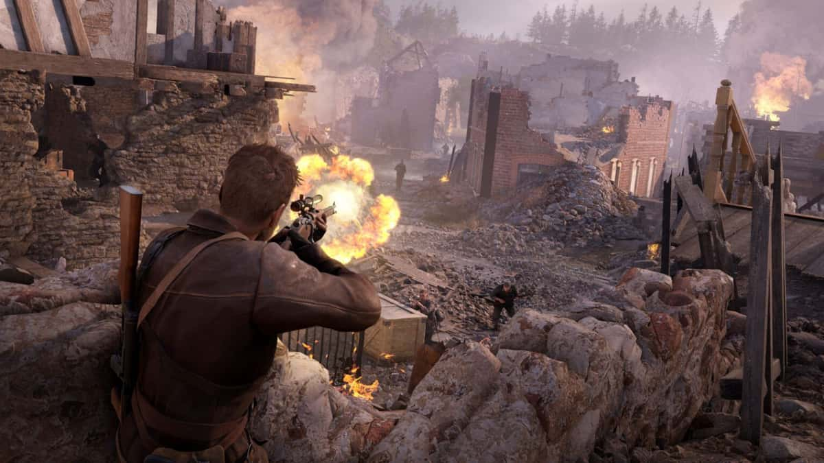 Sniper Elite: Resistance player sniping