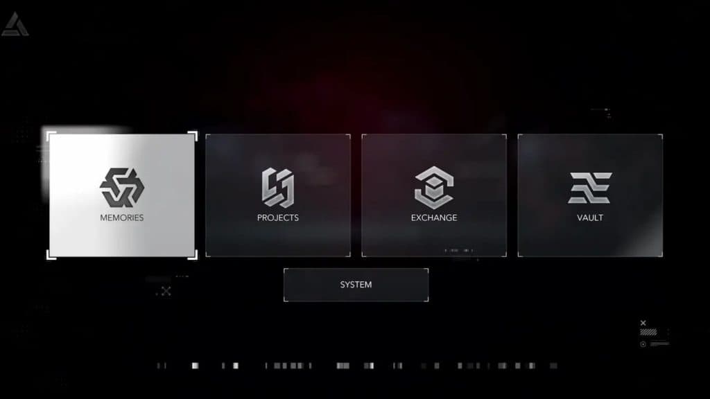 Animus hub menu