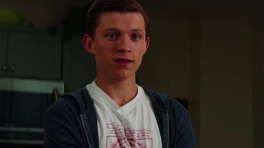 Tom Holland looks bemused in Captain America; CIvil War