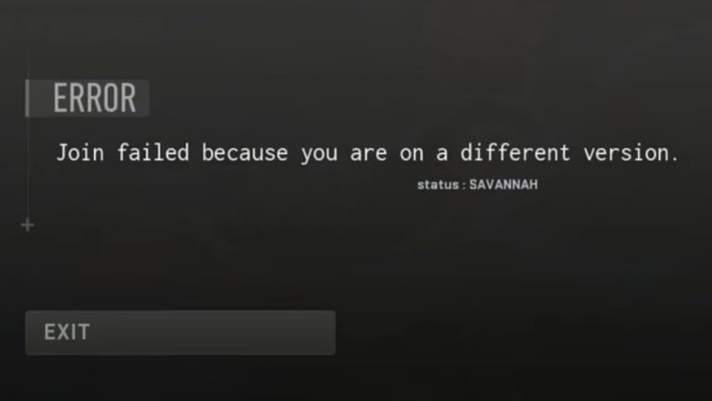 Black Ops 6 Join Failed error