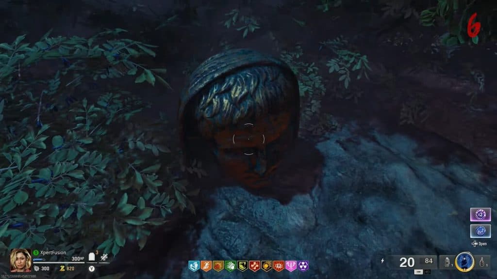 The statue head in The Tomb in BO6 Zombies