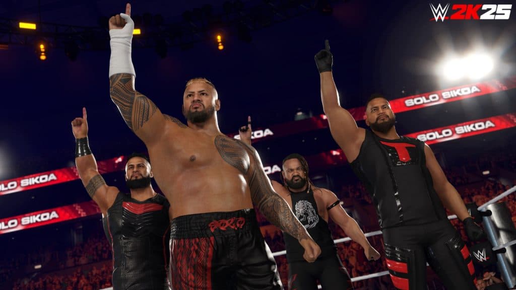 Solo Sikoa's Bloodline in WWE 2K25