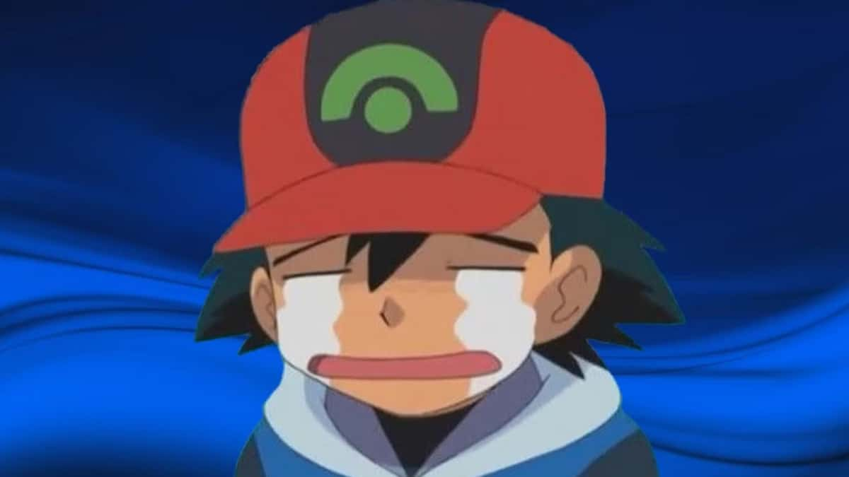 Ash Ketchum crying