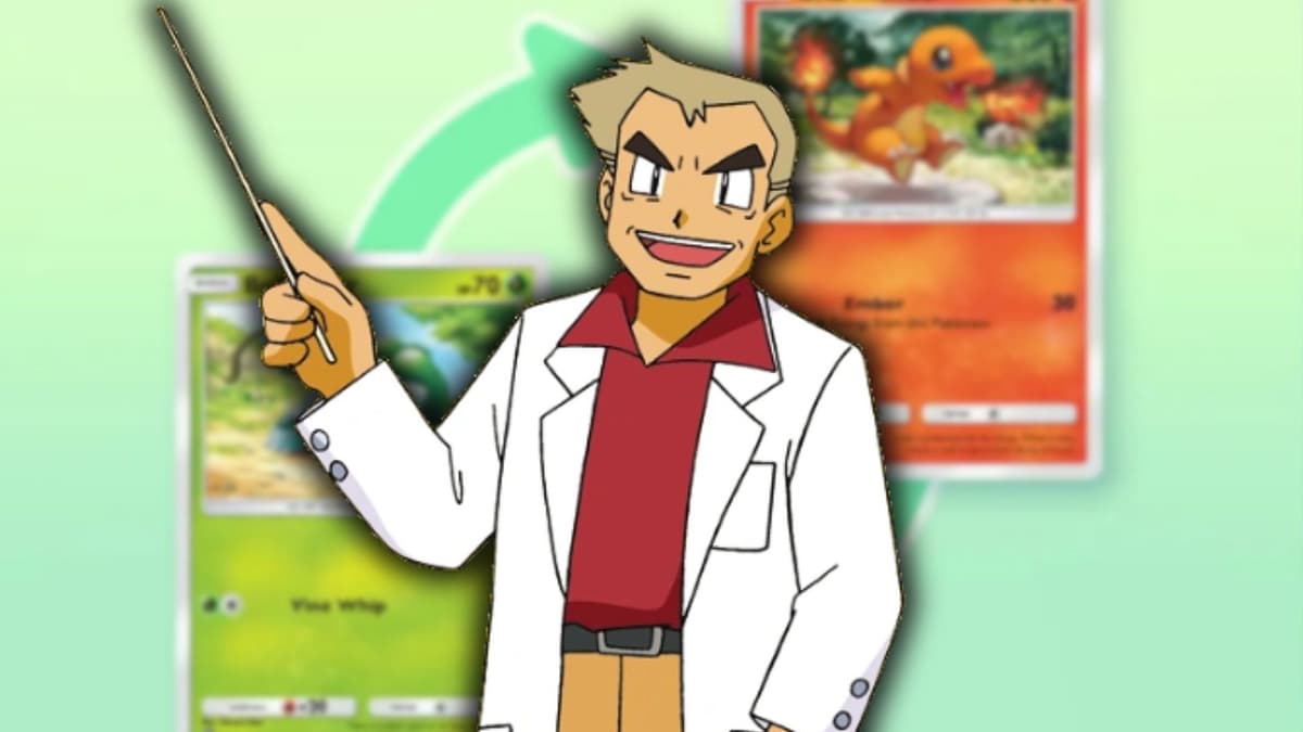 Professor Oak with a pointing stick