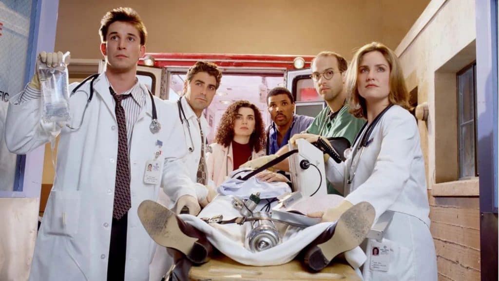 The cast of ER