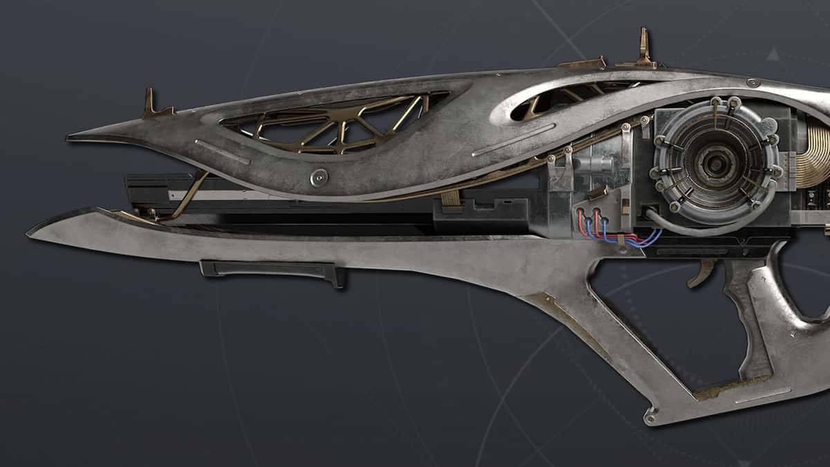 A side profile of the Lodestar exotic trace rifle in Destiny 2.