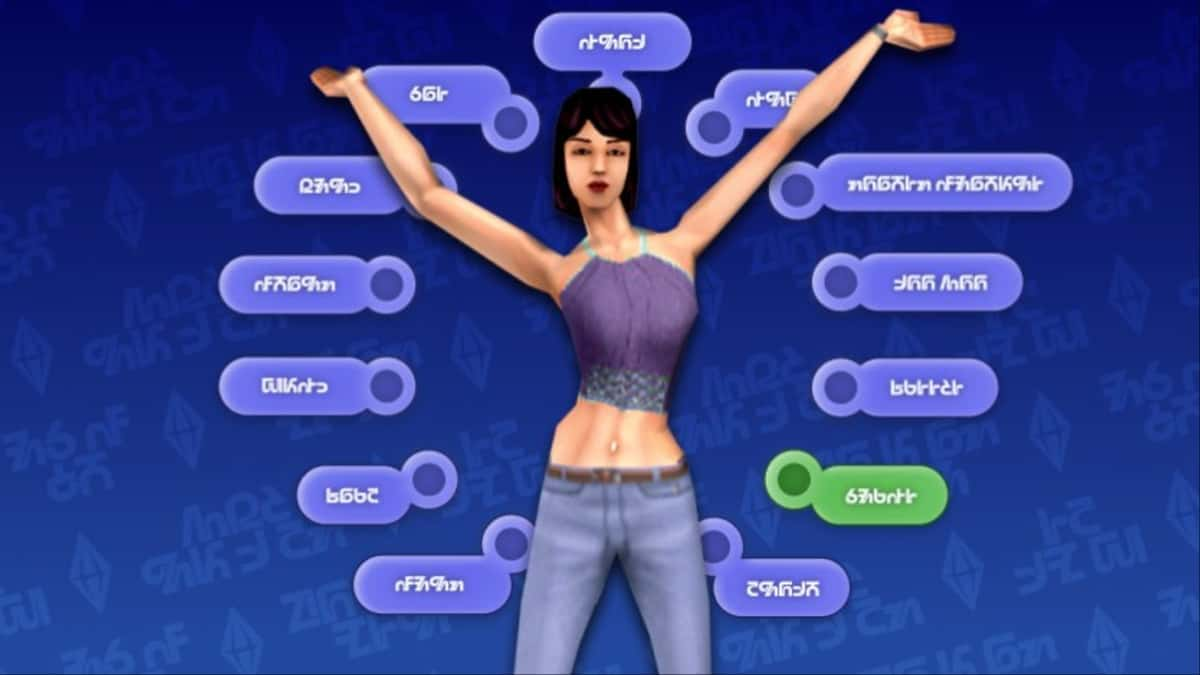 A screenshot featuring The Sims 1 re-release teaser.