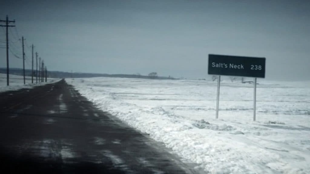 Salt's Neck sign shown in Severance