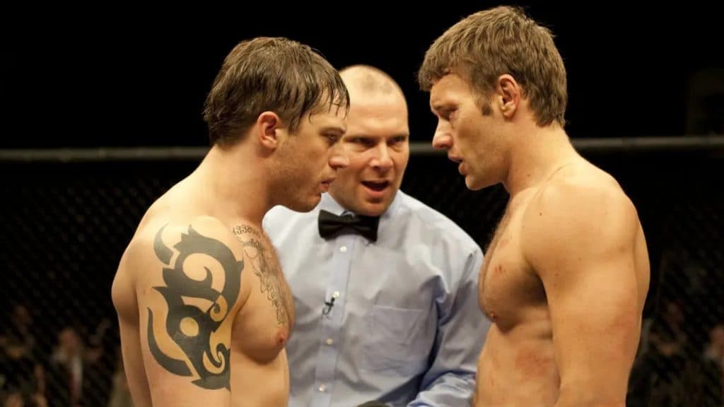 Tom Hardy and Joel Edgerton in Warrior