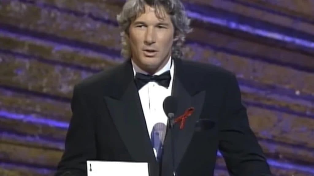 Richard Gere presenting an award at the Oscars