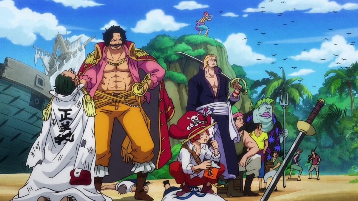 A still from the One Piece anime