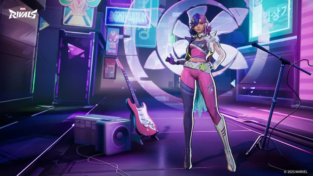 Purple Luna Snow outfit in Marvel Rivals Season 1