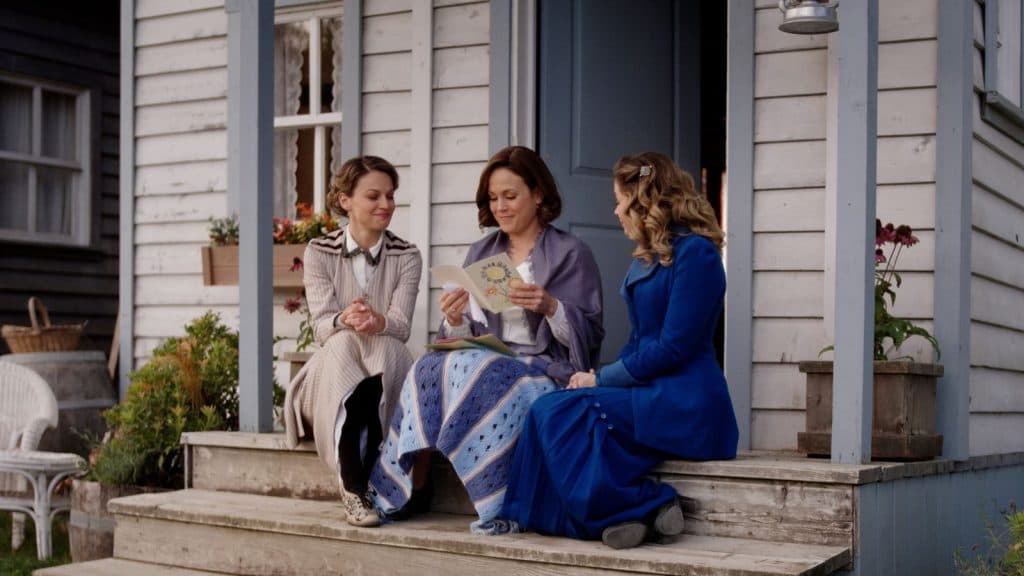 Fiona, Elizabeth, and Rosemary in When Calls the Heart Season 12