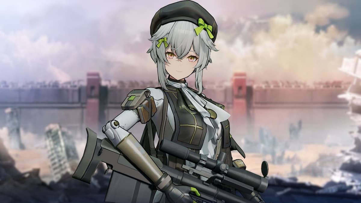 Anime girl with a sniper