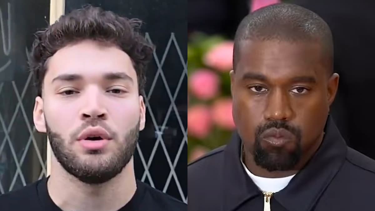 Adin Ross and Kanye West side-by-side.