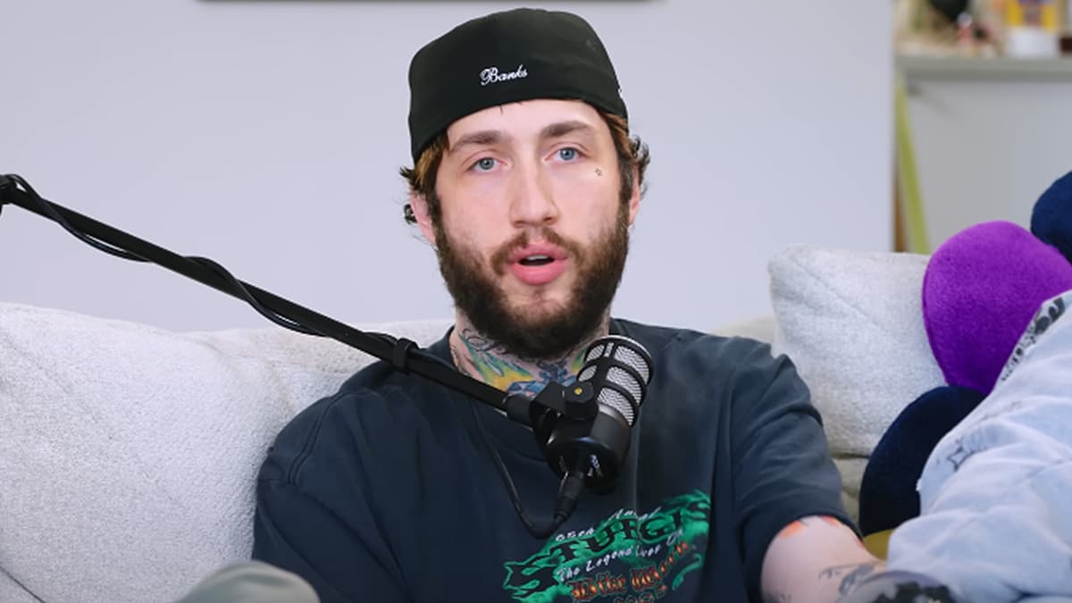 Faze Banks speaks on a podcast.