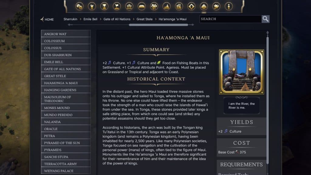 The Ha'Amonga 'A Maui Wonder in Civilization 7