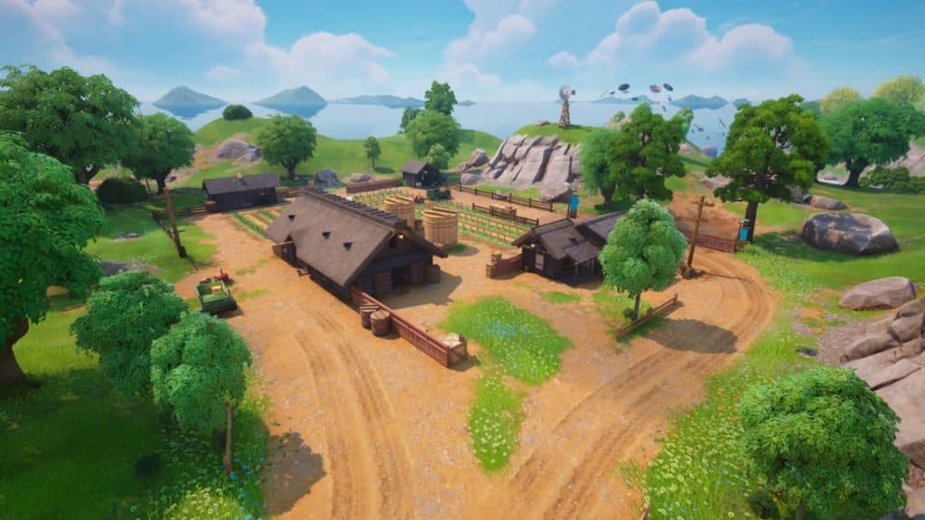 Kappa Kappa Farm landmark in Fortnite Chapter 6 Season 1, which is a Pickle farm.