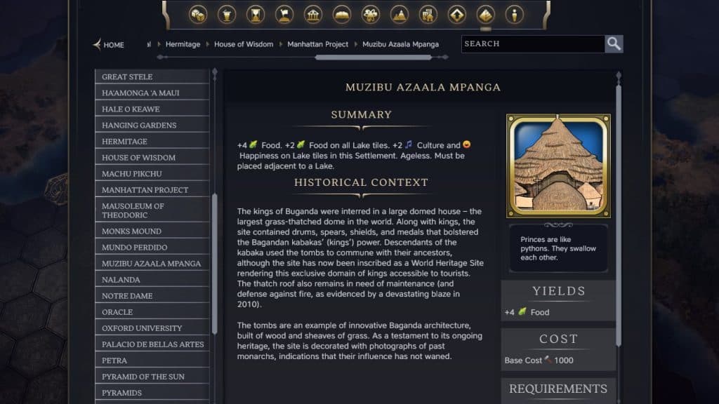 The Muzibu Wonder in Civilization 7