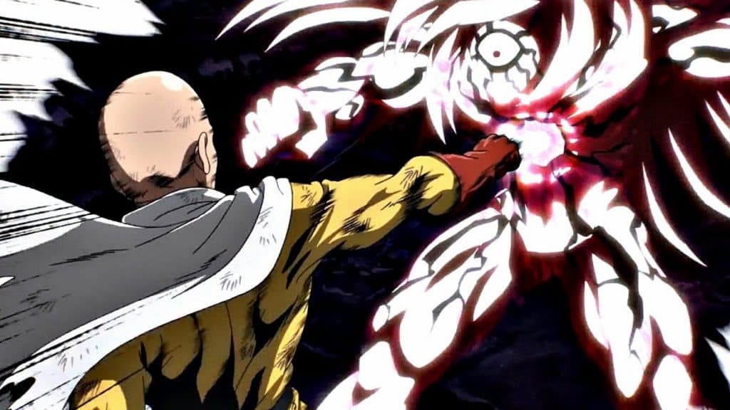 Saitama punches Boros